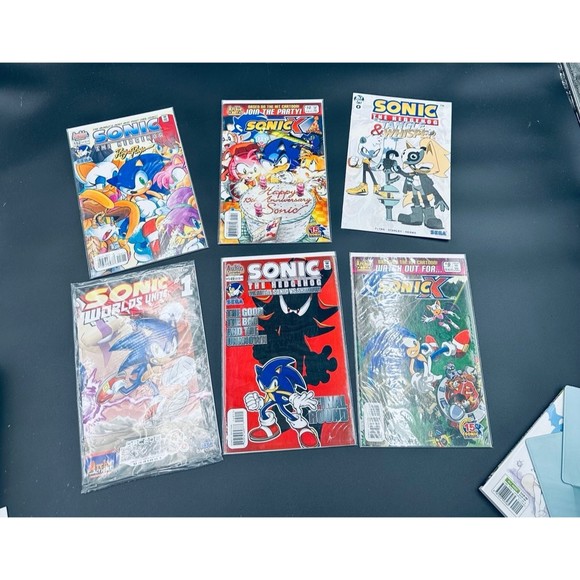 Sonic The Hedgehog Lot of 5 Archie Comics Sega y2k  lot set sonicx - Picture 1 of 7